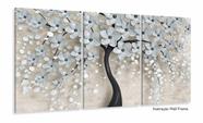 Quadro Decorativo Para Sala Quarto Flores Cerejeiras 120x60 3 peças