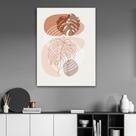 Quadro Decorativo para Sala Quarto Folhas Abstrato arte 130x90