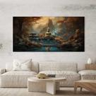 Quadro Decorativo para Sala Quarto Hall Budda Paisagem Bege Buddha Horizontal Grande Decoração Parede Tela Tamanho:100x5 Quadro Decorativo para Sala Quarto Hall Budda Paisagem Bege Buddha Horizontal Grande Decoração Parede Tela Tamanho:100x5