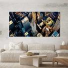Quadro Decorativo para Sala Quarto Hall Cidade NY Por cima Nova York Predios Horizontal Grande Decoração Parede Tela Tam
