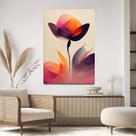 Quadro Decorativo Para Sala Quarto Hall Flor Abstrato Tamanho:40 X 60 X 3 CM