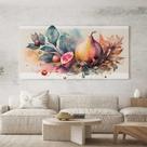 Quadro Decorativo para Sala Quarto Hall Frutas Cozinha Arte Horizontal Grande Decoração Parede Tela