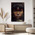 Quadro Decorativo Para Sala Quarto Hall Indio Brasileiro Amazonas Tamanho:40x60