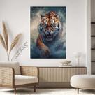 Quadro Decorativo Para Sala Quarto Hall Tela vertical Grande Abstrato Cores Primárias Quadro Decorativo Para Sala Quarto Hall Tela vertical Grande Abstrato Cores Primárias