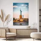 Quadro Decorativo Para Sala Quarto Hall Tela vertical Grande Estátua da Liberdade