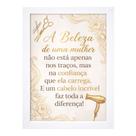 Quadro Decorativo para Salão "A Beleza de uma mulher".