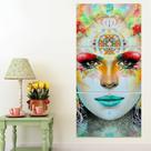Quadro Decorativo Parede Sala 60x120 cm Abstrato Deusa Gaia