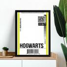 Quadro Decorativo Passagem Para Hogwarts 33x24cm - com vidro