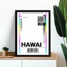 Quadro Decorativo Passagem Para o Hawai 33x24cm Quadro Decorativo Passagem Para o Hawai 33x24cm