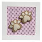 Quadro Decorativo Patinhas De Ursa Quarto Bebê Infantil Menina