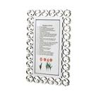 Quadro Decorativo Pegadas na Areia com Tulipas 18 x 27 cm Design Medalhas