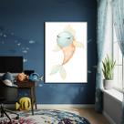 Quadro Decorativo Peixe Delicado 70x50cm Mold Branca Quadro Decorativo Peixe Delicado 70x50cm Mold Branca