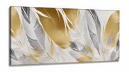 Quadro Decorativo Penas Pintura em Tecido Canvas 130x60 cm Quadro Decorativo Penas Pintura em Tecido Canvas 130x60 cm