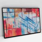 Quadro Decorativo Pincelada Abstrata em tela Canvas