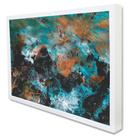 Quadro Decorativo Pincelada Moderna Luxo em Moldura Caixa