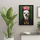 Quadro Decorativo Pincher a La Frida 45x34cm