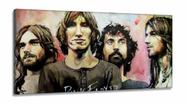 Quadro Decorativo Pink Floyd Banda em Tecido Canvas 130x60 Quadro Decorativo Pink Floyd Banda em Tecido Canvas 130x60