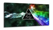 Quadro Decorativo Pink Floyd Logo em Tecido Canvas 130x60