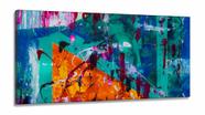 Quadro Decorativo Pintura Abstrato em Tecido Canvas 130x60 Hall de Entrada Quadro Decorativo Pintura Abstrato em Tecido Canvas 130x60 Hall de Entrada
