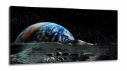 Quadro Decorativo Planeta Terra em Tecido Canvas 130x60 Quadro Decorativo Planeta Terra em Tecido Canvas 130x60