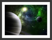 Quadro Decorativo Planetas Universo Espaço Cósmico Estrelas Salas Decorações Com Moldura Quadro Decorativo Planetas Universo Espaço Cósmico Estrelas Salas Decorações Com Moldura