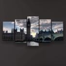 Quadro Decorativo Ponte Big Ben Londres 129x61 Sala Quarto