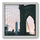 Quadro Decorativo - Ponte do Brooklyn - 33cm x 33cm - 099qnmbb Quadro Decorativo - Ponte do Brooklyn - 33cm x 33cm - 099qnmbb