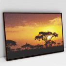 Quadro Decorativo Por do Sol em tela Canvas Quadro Decorativo Por do Sol em tela Canvas