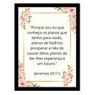 Quadro Decorativo "Porque sou eu que conheço os planos ."