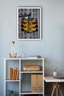 Quadro Decorativo Portugal Semáforo Pombos - 70x50cm
