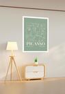 Quadro Decorativo Poster Arte Picasso Verde - 70x50cm