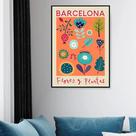 Quadro Decorativo Poster Flores e PlantasBarcelona -70x50cm