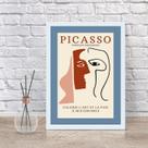 Quadro Decorativo Poster Obra Picasso 24x18cm Quadro Decorativo Poster Obra Picasso 24x18cm