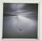 Quadro Decorativo Praia Branco e Preto 60x60