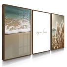 Quadro Decorativo Praia Leve Com Moldura Quadro Decorativo Praia Leve Com Moldura