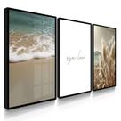 Quadro Decorativo Praia Leve Com Moldura Quadro Decorativo Praia Leve Com Moldura