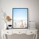 Quadro Decorativo Praia Leve - Gaivotas 45x34cm Quadro Decorativo Praia Leve - Gaivotas 45x34cm