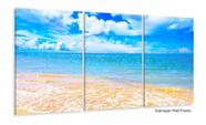 Quadro Decorativo Praia Mar Areia Mosaico 120x60