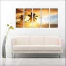 Quadro Decorativo Praia Mar Coqueiros Sol Decoração Interiores