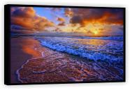 Quadro Decorativo Praia Mar Sol Paisagem Natureza Sala Tela Canvas Premium