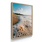 Quadro Decorativo Praia Maré de Luz 55x40 Com Moldura Quadro Decorativo Praia Maré de Luz 55x40 Com Moldura