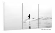 Quadro Decorativo Praia Onda Surf 120x60 3 peças