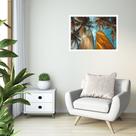 Quadro Decorativo Pranchas Beira Mar - 50x70cm