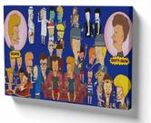 Quadro Decorativo Premium Tela 50x70 beavis and butt head balao
