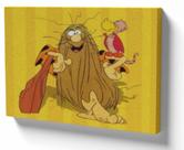 Quadro Decorativo Premium Tela 50x70 capitao caverna amarelo heroi