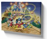 Quadro Decorativo Premium Tela 50x70 castelo mickey pluto pateta Quadro Decorativo Premium Tela 50x70 castelo mickey pluto pateta