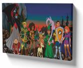 Quadro Decorativo Premium Tela 50x70 caverna do dragao dungeons dragons