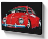 Quadro Decorativo Premium Tela 50x70 herby 1968 fusca carro volkswagen Quadro Decorativo Premium Tela 50x70 herby 1968 fusca carro volkswagen