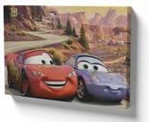 Quadro Decorativo Premium Tela 50x70 mcqueen e sally