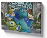Quadro Decorativo Premium Tela 50x70 monstros sa university bandeirinha Quadro Decorativo Premium Tela 50x70 monstros sa university bandeirinha